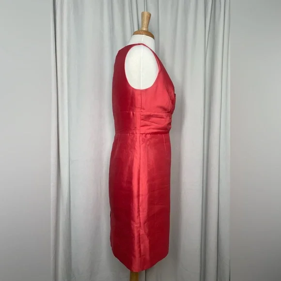 Kate Spade All That Glitters Mina Strawberry Bow Sheath Silk Dress - Picture 6 of 14